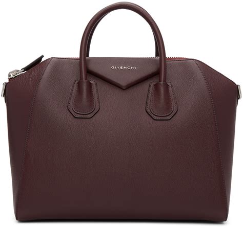 givenchy antigona burgundy medium